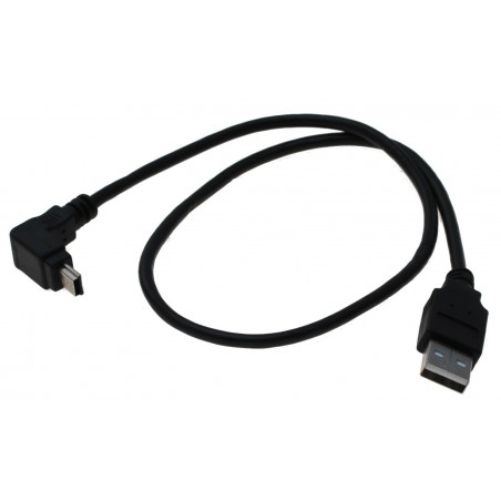 Vinklad USB A Male / MINI hanes 0,5 meter