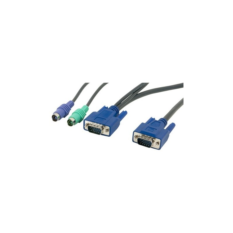 KVM Combi Cable PS/2+VGA tillo DB15HD, 6m (CBM600H)