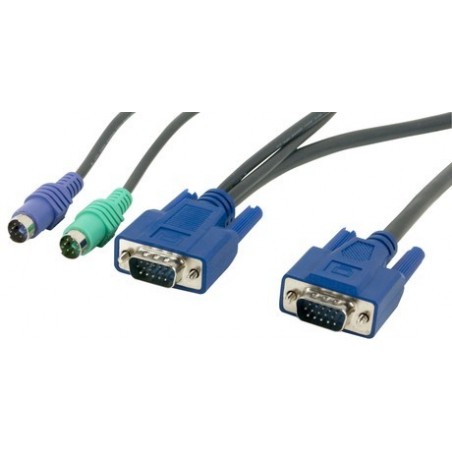 KVM Combi Cable PS/2+VGA tillo DB15HD, 6m (CBM600H)