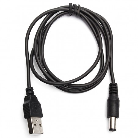 USB hane till 2.1/5.5 DC kabel, 1 meter