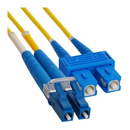 LC/SC single mode converter fiberkabel, duplex, LSZH - DANBIT
