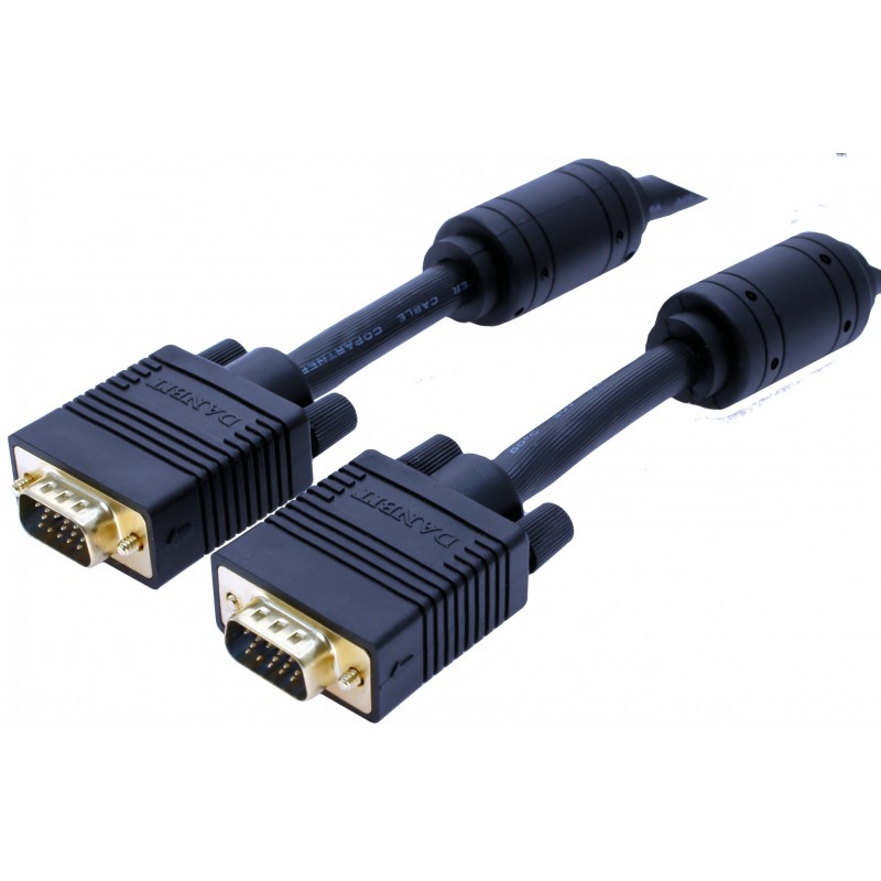 VGA-kabel DB15HD hane/hane. 1,8 meter