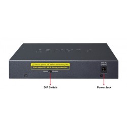 6 portars switch 4 x 10/100 / 1000Mbit RJ45 PoE + 2 x 10/100 / 1000Mbit uplink RJ45