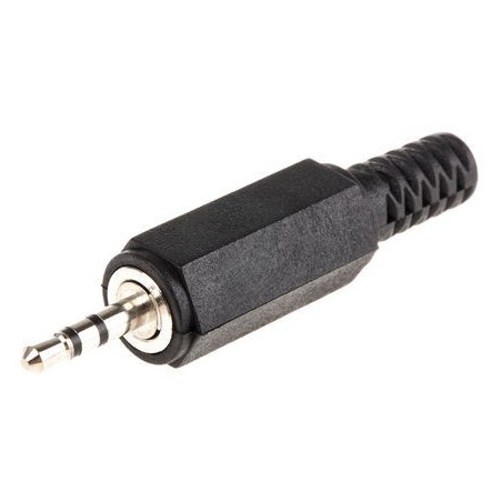 Jack hanekontakt 2,5mm stillereo till kabel montillering