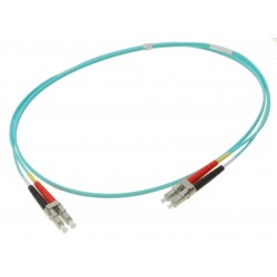 Fiberkabel, Multiläge, LC-LC, 7m, 50/125my, OM3, Aqua color, LSZH, Duplex
