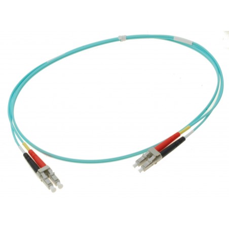 Fiberkabel, Multiläge, LC-LC, 7m, 50/125my, OM3, Aqua color, LSZH, Duplex