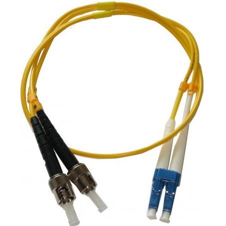 10m LC / ST single mode fiberkabel, LSZH, duplex - Binär Teknik AB