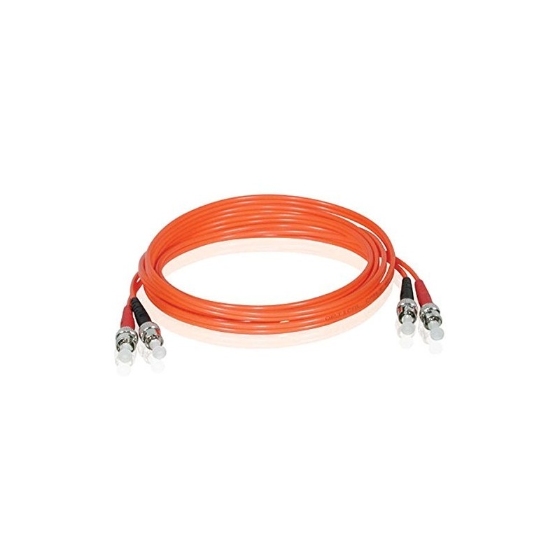 Fiberkabel, Multi-mode, ST-ST, 2m, 62,5 / 125my, Orange, LSZH, Duplex