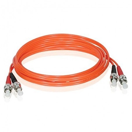 Fiberkabel, Multiläge, ST-ST, 3m, 62,5/125my, Orange Färg, LSZH, Duplex