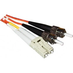 LC / ST multimode-omvandlar fiberkabel, LSZH, duplex - Binär Teknik AB