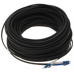 Fleksibel Stålarmert Fiberoptisk Kabel 50m - Singlemode LC