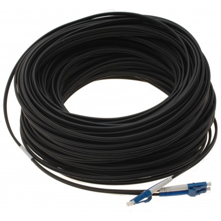 Fleksibel Stålarmert Fiberoptisk Kabel 50m - Singlemode LC