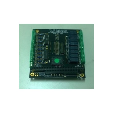 tri-m PC104 R104-88 RELÄ-kort 8 opto in och 8 opto out