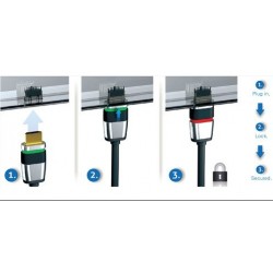 Höghastighets 4K HDMI 2.0-kabel | 0,5m | Ethernet, ARC, 3D | Låsbrytare | Man/Man