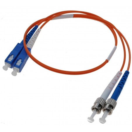 100m ST / SC enkelläge omvandlare fiberkabel, LSZH, duplex - Binär Teknik AB