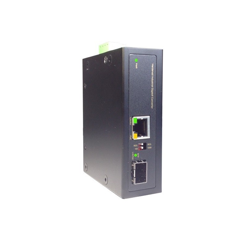 Medieomvandlare från RJ45 till optisk fiber, med PoE 95Watt