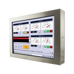 27" Panel PC full IP65 tæt på alle sider. Kan kundespecificeres
