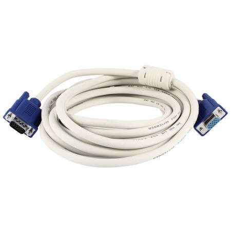 HIGH GRADE VGA-förlängningskabel DB15HD hane / hona, grå, 30 meter