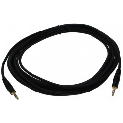 10m, 3,5mm Jack stereo janee till Jack stereo janee ljudkabel - Binär Teknik AB