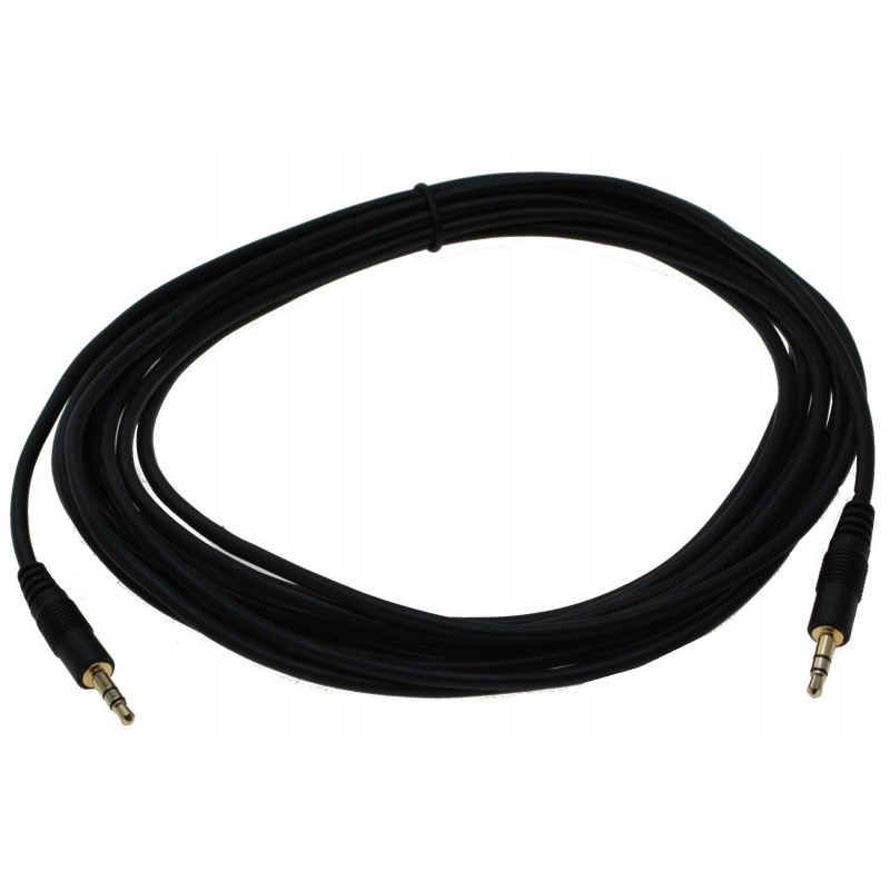 10m, 3,5mm Jack stereo janee till Jack stereo janee ljudkabel - Binär Teknik AB