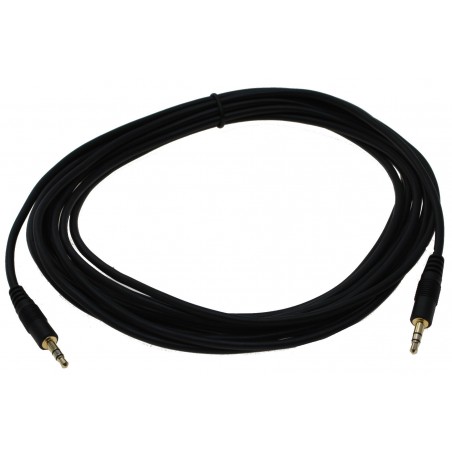 10m, 3,5mm Jack stereo janee till Jack stereo janee ljudkabel - Binär Teknik AB