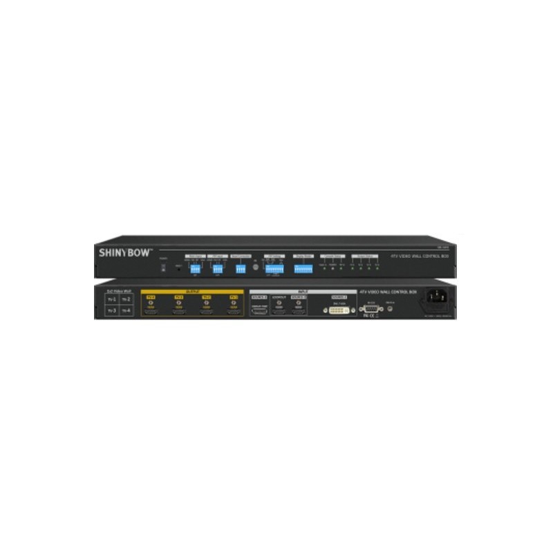 4K HDMI Video Wall Splitter & Controller för 4 skärmar