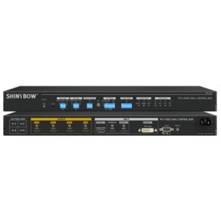 4K HDMI Video Wall Splitter & Controller för 4 skärmar