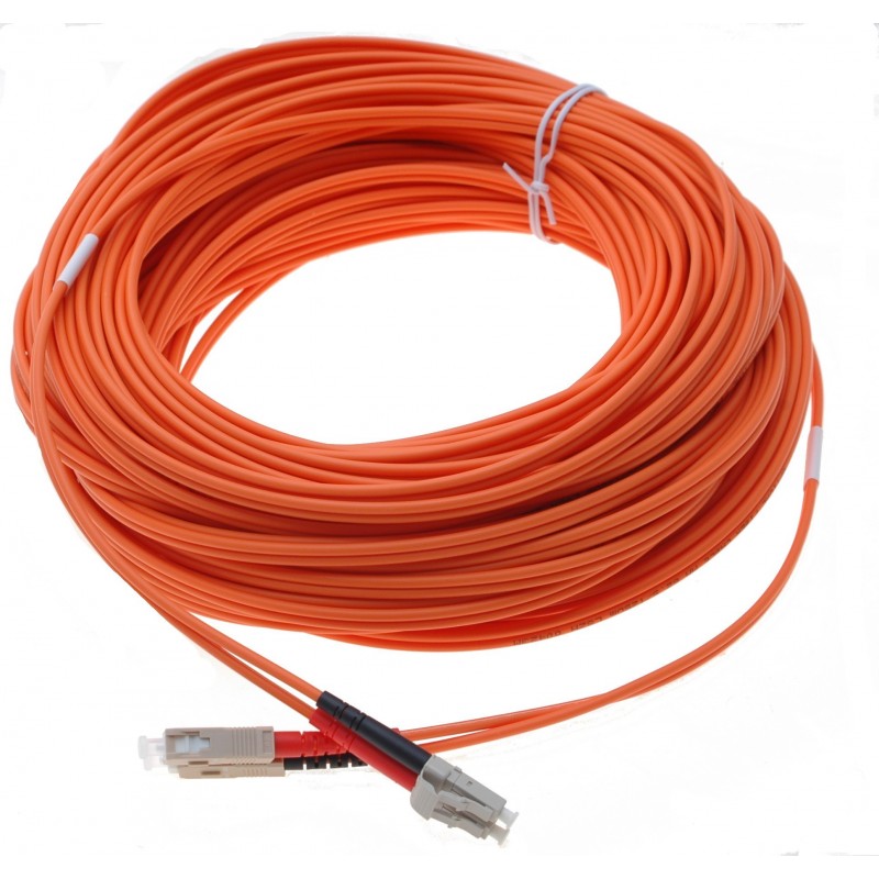 LC / SC multi-mode-fiberkabel, duplex, LSZH- Binär Teknik AB