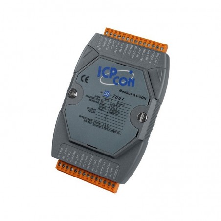 12 x Power relä modul till 30VDC 5A 250VAC 5A, RS485-bussen, MODBUS / RTU / DCON