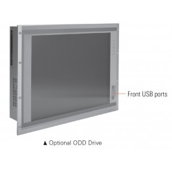 19" Panel PC 6:e gen i7 med pekskärm, kan levereras med PCI eller PCIex expansion