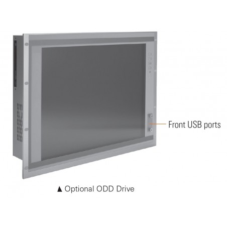 19" Panel PC 6:e gen i7 med pekskärm, kan levereras med PCI eller PCIex expansion