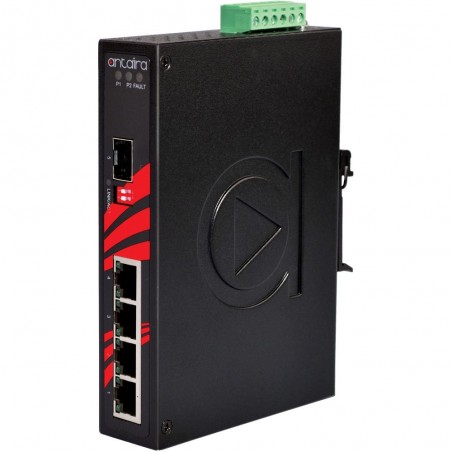 Antaira LNX-0501G-SFP - 4 Portar Industrial 10/100 / 1000Mbit - Binär Teknik AB