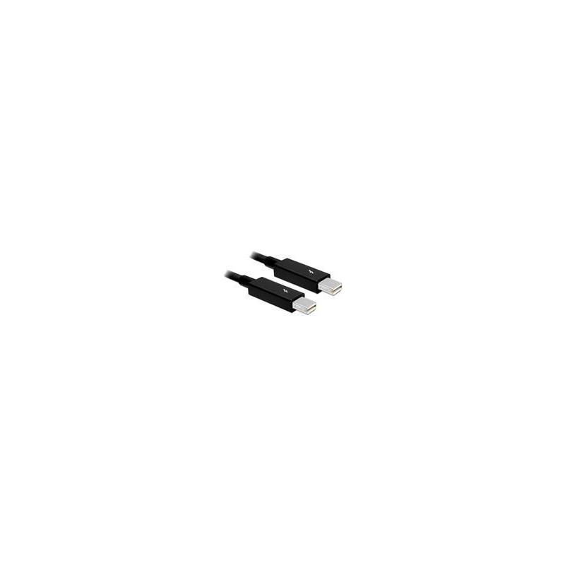 Thonaderbolt kabel 10 Gbit hane-hane, AWG 34, svart, 3,0m