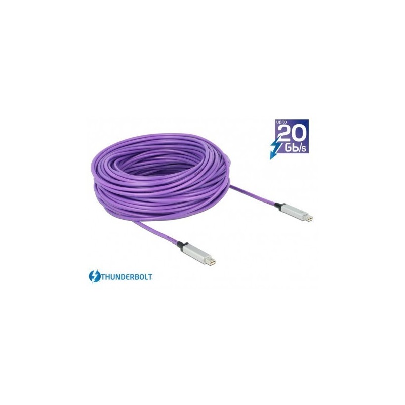 Optisk Thonaderbolt datakabel 10 Gbit hane-hane, AWG 36, 20m