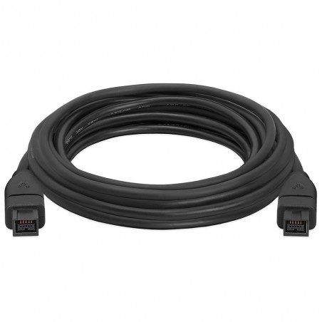 Firewire IEEE1394b beta kabel 9-polet hane – 9 polet hane FW800, svart, 3,0m