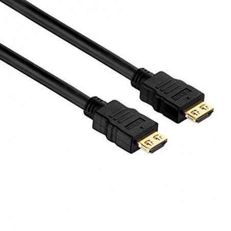 HDMI 2.0 4K High Speed ​​Ethernet-kabel med lås, PureInstall, svart, 10m