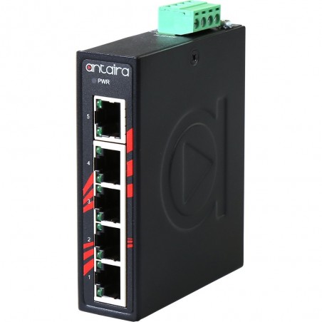 Antaira LNX-C500G-T-5 Port Industriell 10/100 / 1000Mbit Switch - Binär Teknik AB