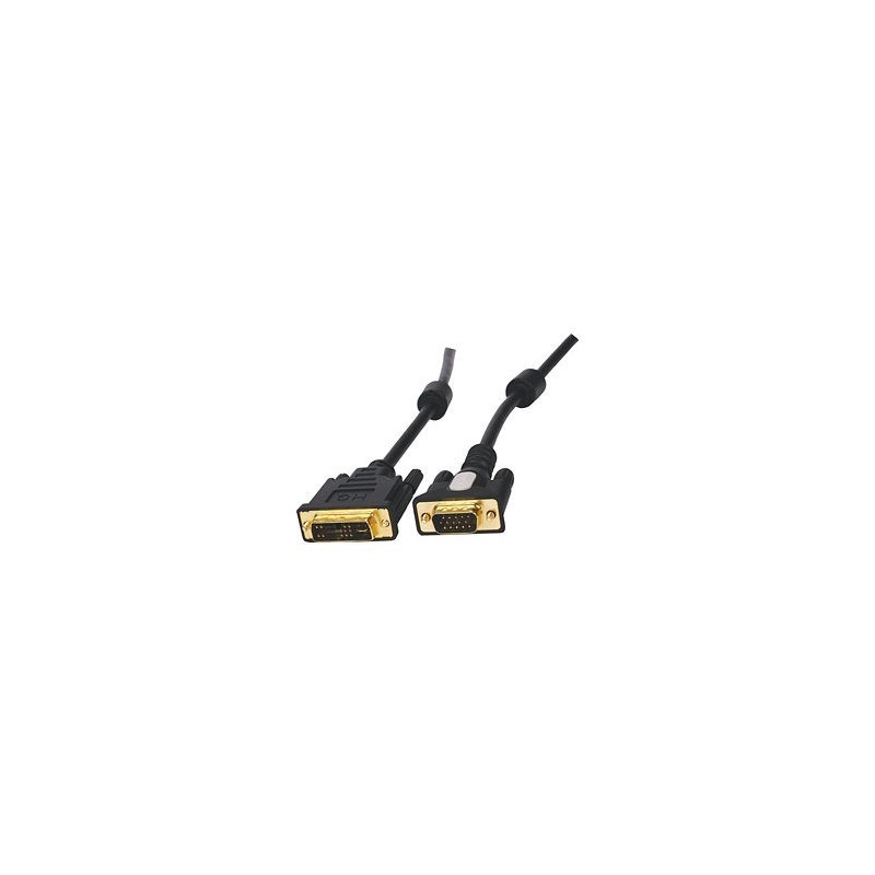 DVI-i analog kabel för DB15HDM, DVI till VGA 5 meter