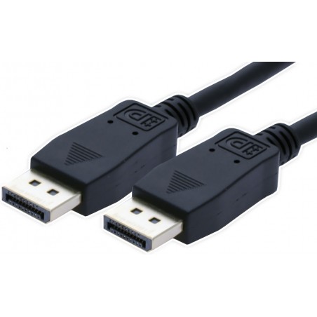 10 meter displayportkabel DP hane hane mekaniskt lås låser DP-kabeln