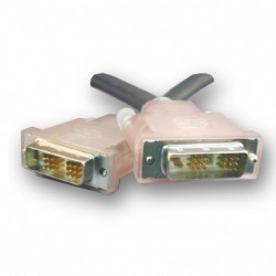 SLAC DVI kabel, DVI-D hane til DVI-D hane, Single Link. Til lange kabeltræk, svart, 10m