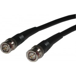 RG62 Coaxial kabel BNC hane - hane, 93Ω kabel til ARCnet, svart, 5,0m