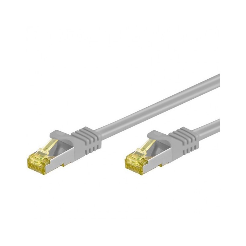 Cat.7 STP Nätverkskabel - Skärmad RJ45, Grå, 2 meter