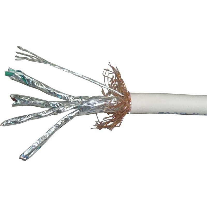 Cat.7 STP Nätverkskabel - Skärmad RJ45, Grå, 2 meter