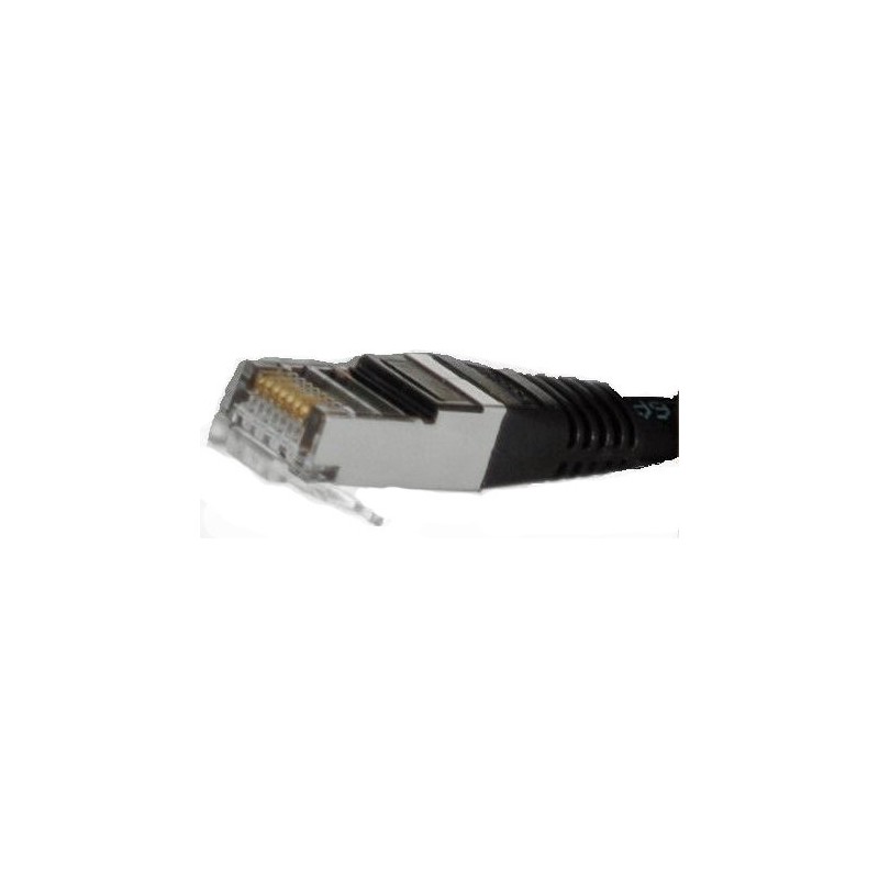 Cat. 6 netværkskabel, RJ45, STP/FTP - Skærmet og med krydsede ledere, AWG24, svart, 10m