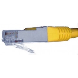 Cat. 6 netværkskabel, RJ45, STP/FTP - Skærmet og med krydsede ledere, AWG24, gul, 10m