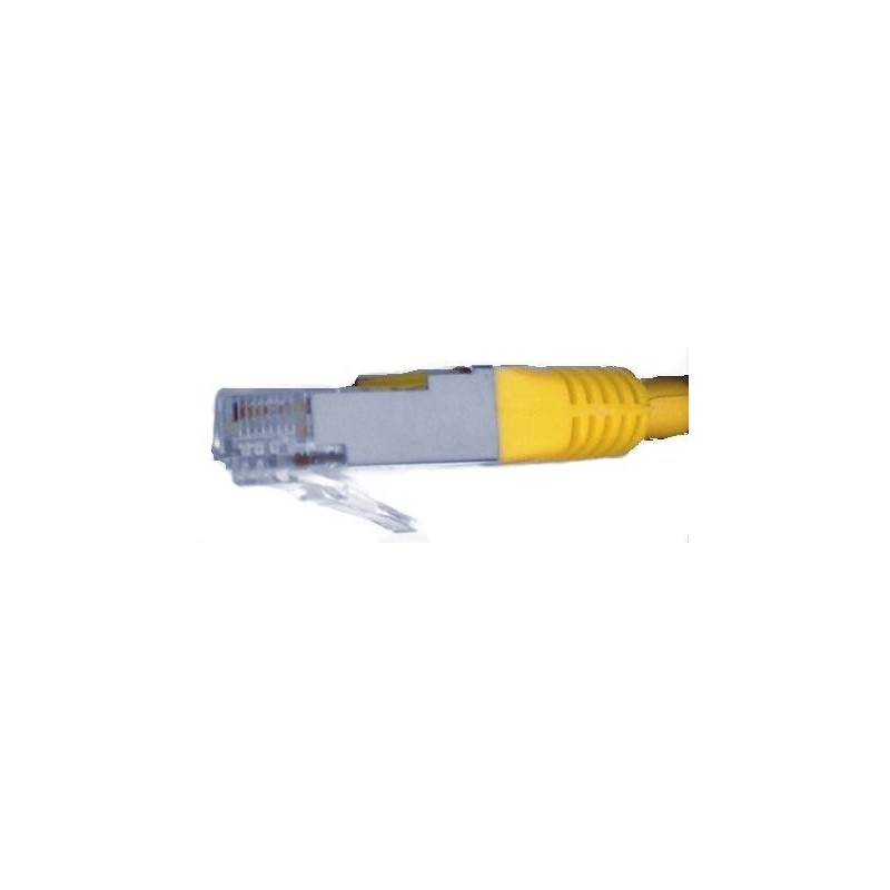 Cat. 6 netværkskabel, RJ45, STP/FTP - Skærmet og med krydsede ledere, AWG24, gul, 10m