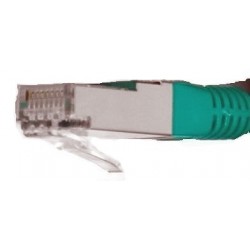 Cat. 6 netværkskabel, RJ45, STP/FTP - Skærmet og med krydsede ledere, AWG24, grøn, 20m