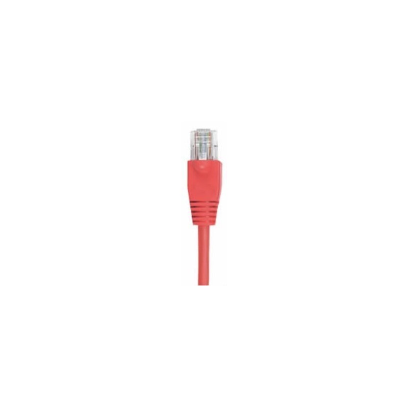 Cat. 6 netværkskabel, RJ45, UTP - uskærmet og med lige ledere, AWG24, rød, 1,0m