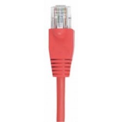 Cat. 6 netværkskabel, RJ45, UTP - uskærmet og med lige ledere, AWG24, rød, 10m