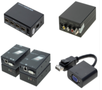 Video extender / AV-splittare / AV-omvandlare / Videovägg